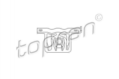 Кріплення вихлопної системи TOPRAN/HANS PRIES 109051 Volkswagen Golf, Bora; Skoda Octavia; Seat Toledo, Leon; Audi Q3, A3 1J0253144F, 1J0253144G