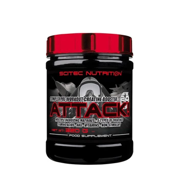 Креатин Scitec Attack, 320 грамм Вишня