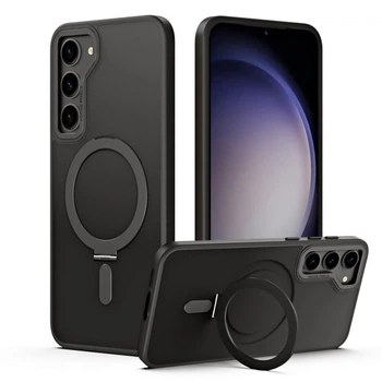 Чохол - накладка Magsafe Magnetic Ring для Samsung Galaxy S24 з магнітним кільцем black