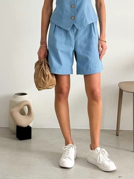 Шорти жіночі ARTKNIT Shorts SH2024 L Блакитні (4823093460768)