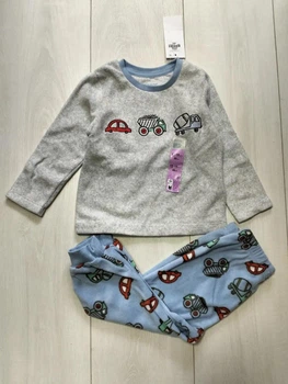 Пижама флисовая Транспорт (кофта+штаны) Primark 86см (400095756)