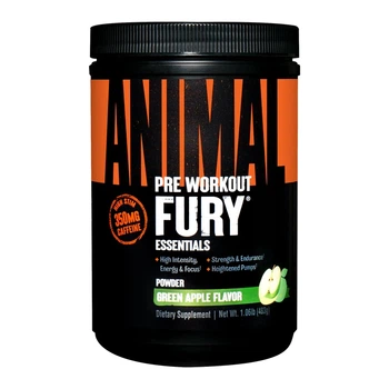 Предтренировочный комплекс Animal Fury, 30 порций Зеленое яблоко (483 грамм) Universal Nutrition (fit0014615)