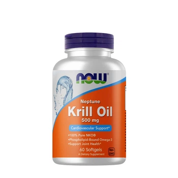 Жирні кислоти NOW Krill Oil 500 mg, 60 капсул