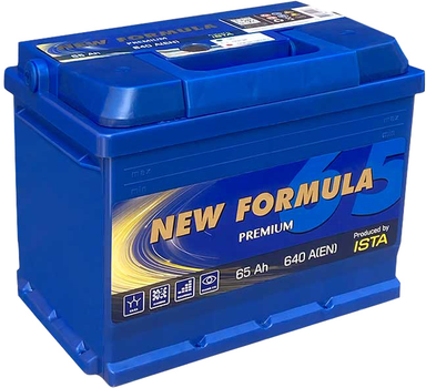 Автомобільний акумулятор NEW FORMULA PREMIUM 65 А/год (+/-) 640 EN 242 x 175 x 190 мм (5652302250)