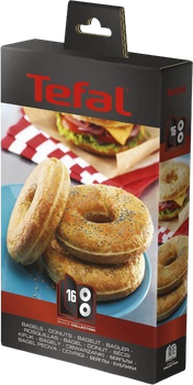 Forma do babeczek​ Tefal Snack Collection Box 16 Bagels ​Black 2 szt (XA801612)