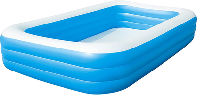 Nadmuchiwany basen Bestway Deluxe Blue Rectangular Family Pool 305 x 183 x 56 cm (6942138900729 / 6942138968057)