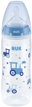 Butelka do karmienia Nuk First Choice Plus z silikonowym smoczkiem 300 ml niebieska (10741926)