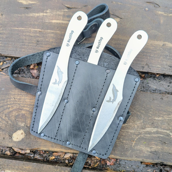 Подарунковий набір метальних ножів Осетр з ножнами