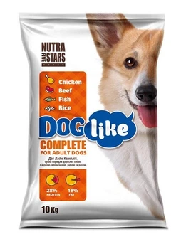Cухой корм Nutra 5 Stars Dog Like Complite курицей, говядиной и рыбой 10 кг