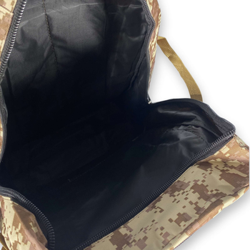 Тактичний рюкзак, 40 л, один відділ, дві фронтальні кишені, розмір: 55*40*17 см, коричневий піксель