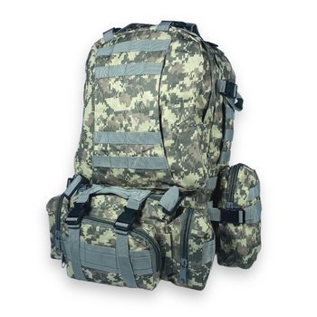 Тактичний універсальний рюкзак 30 л із знімними карманами та сумкою розмір: 50*30*17 см піксель