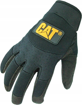 Захисні рукавички CAT міцний спандекс L чорні (4895171749829)