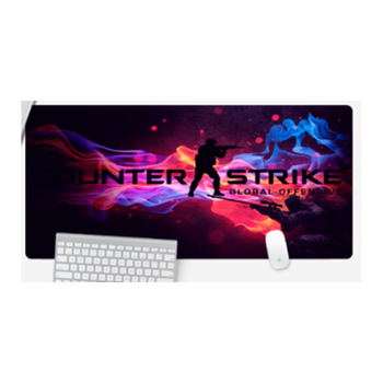 Килимок 300*800 тканинний "COUNTER STRIKE GO" з боковою прошивкою, товщина 2 мм, Пакет