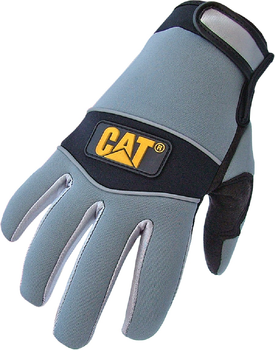 Rękawice ochronne CAT neopren i syntetyczna skóra L czarne (4895171750009)