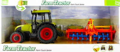 Traktor Mega Creative Farm Truck Series 500563 z kultywatorem Zielony (5904335853926)