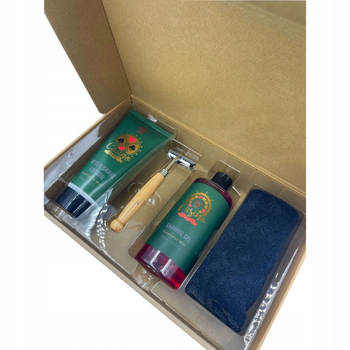 Zestaw prezentowy Aurora Basic for Men Żel do golenia 300 ml + Balsam po goleniu 200 ml + Golarka + Mały ręcznik (5060411613324)