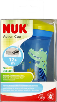 Кружка із трубочкою Nuk Action Cup Синя 230 мл (4008600439950)