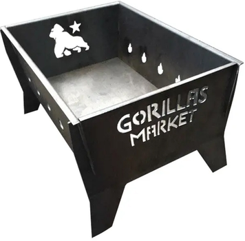 Мангал розкладний Gorillas Market BBQ для шашлику 2 мм (M-101)