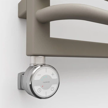 Электрический тен для полотенцесушителя Terma MOA 300W Chrome з маскувальним елементом