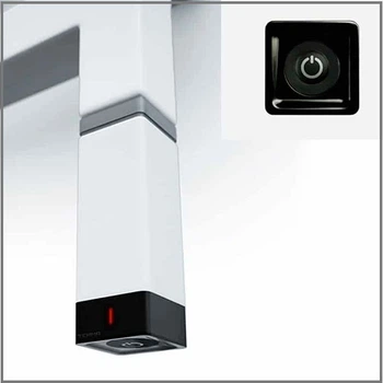 Тен для полотенцесушителя Terma ONE 30x30 с регулятором, 600 Вт, цвет White (скрытый монтаж кабеля)