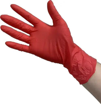 Рукавички MediОk Garnet нітрилові розмір S 100 шт червоні