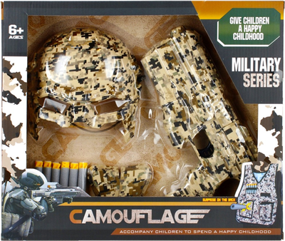 Wojskowy zestaw do zabawy Mega Creative Military Series 482733 Camouflage with Accessories (5908275179658)