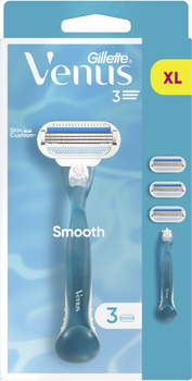 Станок для гоління жіночий (Бритва) Venus Smooth з 3 змінними картриджами (7702018469826)