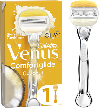 Станок для гоління жіночий (Бритва) Venus ComfortGlide Olay з кокосом з 1 змінним картриджем (7702018339877)