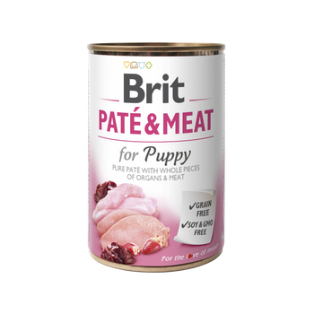 Влажный корм для щенков Brit Care Pate and Meat с курицей и индейкой 400 г (MLZ7925)
