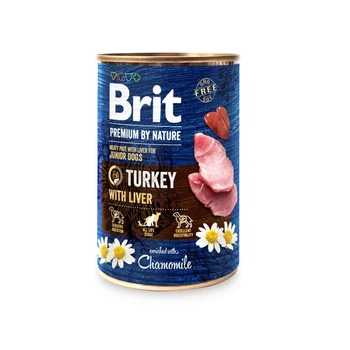 Вологий корм преміум Brit Premium by Nature з індичкою та печінкою, 400 г(SU_FD0DD60879EA)
