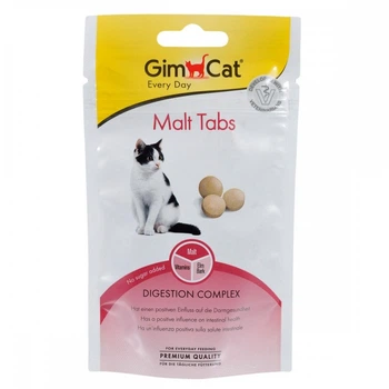 Вітаміни для котів GimCat Every Day Malt Tabs для виведення шерсті таблетки 40 г (MLZ8328)