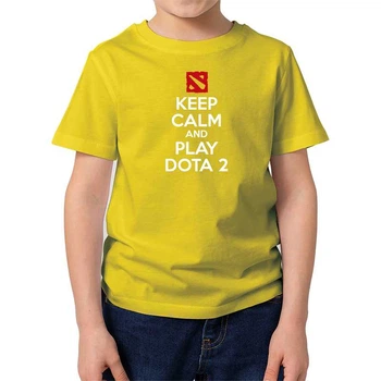 Футболка дитяча JHK "Keep calm and play DOTA 2" 116 см Жовтий (MD-30-8077-34-15)