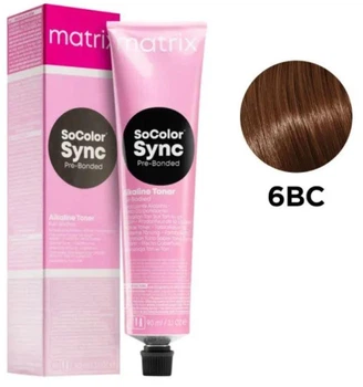 Крем-краска без аммиака Matrix Color Sync Pre-Bonded 6BC 90 мл