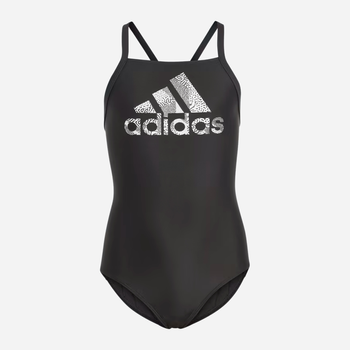 Дитячий суцільний купальник для дівчинки Adidas Big Logo Suit HS2213 116 см Чорний (4066752817903)