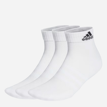 Zestaw skarpetek męskich bawełnianych Adidas Cushioned Sportswear Ankle 3P HT3441 40-42 3-pack Biały (4066746337127)
