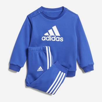Komplet sportowy (bluza + spodnie) chłopięcy Adidas I Bos Jog Ft IB4767 92 Niebieski (4066762230891)