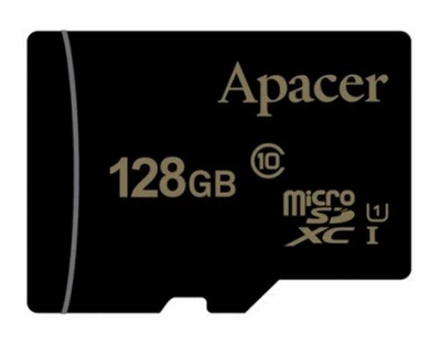 Карта пам'яті Apacer MicroSDXC 128GB UHS-I (Class 10) AP128GMCSX10U1-RA