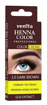 Хна-крем для бровей Venita Henna Color с экстрактом годжи 3.0 Dark Brown (5902101519878)