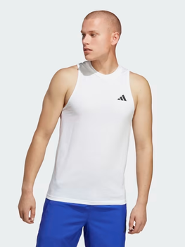 Koszulka bez rękawów męska Adidas TR-ES FR SL T IC6947 S Biała (4065432928441)