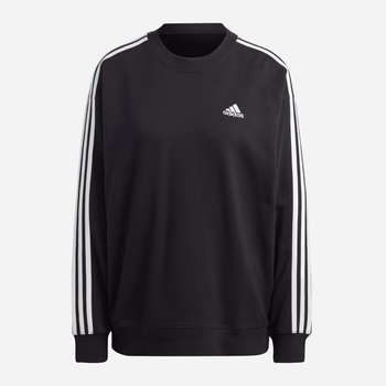 Bluza damska bez kaptura Adidas W 3S FT SWT IC8766 M Czarna (4066752460475)