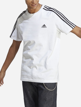 Koszulka męska bawełniana Adidas M 3S SJ T IC9336 L Biała (4065432961295)