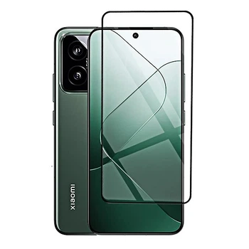 Защитное стекло LUX для Xiaomi 14 полная проклейка черный