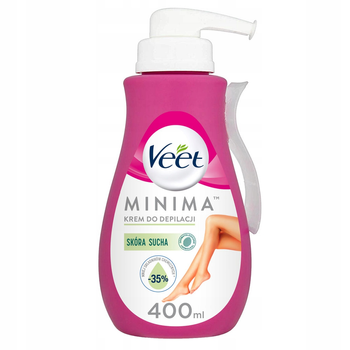 Крем для депіляції для сухої шкіри Veet Minima Silk&Fresh зволожуючий 400 мл (3059944021203)
