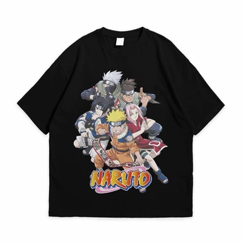 Футболка с принтом Аниме Naruto 3XL Черный Ф Ан025-Ч 3XL