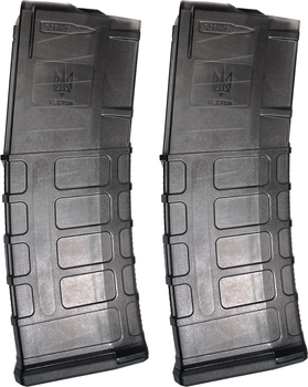 Набор из 2-х магазинов для AR15 Strata 22 Kit с плоской заглушкой 5.56x45 мм 30 патронов Полупрозрачный черный (2185490000025)