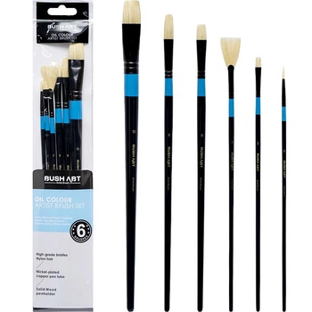 Набор кистей для масла Art Nation Artist Brush 6шт ассорти LO59066-1