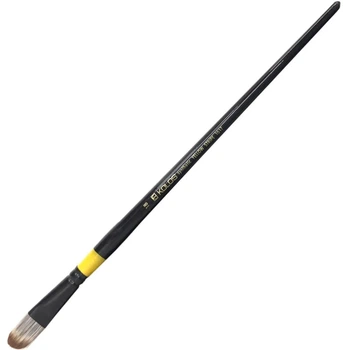 Кисть синтетика овальная Kolos Yellow stripe 1017, №18, длинная ручка