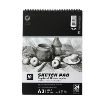 Скетчбук Art Nation А3 24л. 160г/м2 Sketch Pad на спирали 6002-S