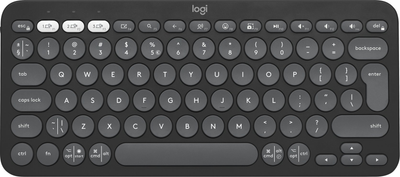 Клавіатура бездротова Logitech Pebble Keys 2 K380s Bluetooth Graphite (920-011851)