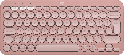 Klawiatura bezprzewodowa Logitech Pebble Keys 2 K380s Bluetooth  Różowa (920-011853)
